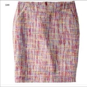 Merona Target Woman’s Skirt Pencil Tweed Pastel